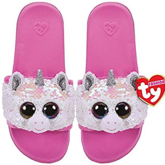 TY Fashion Diamond Reversible Sequin Unicorn Slide - Picture 1 of 2